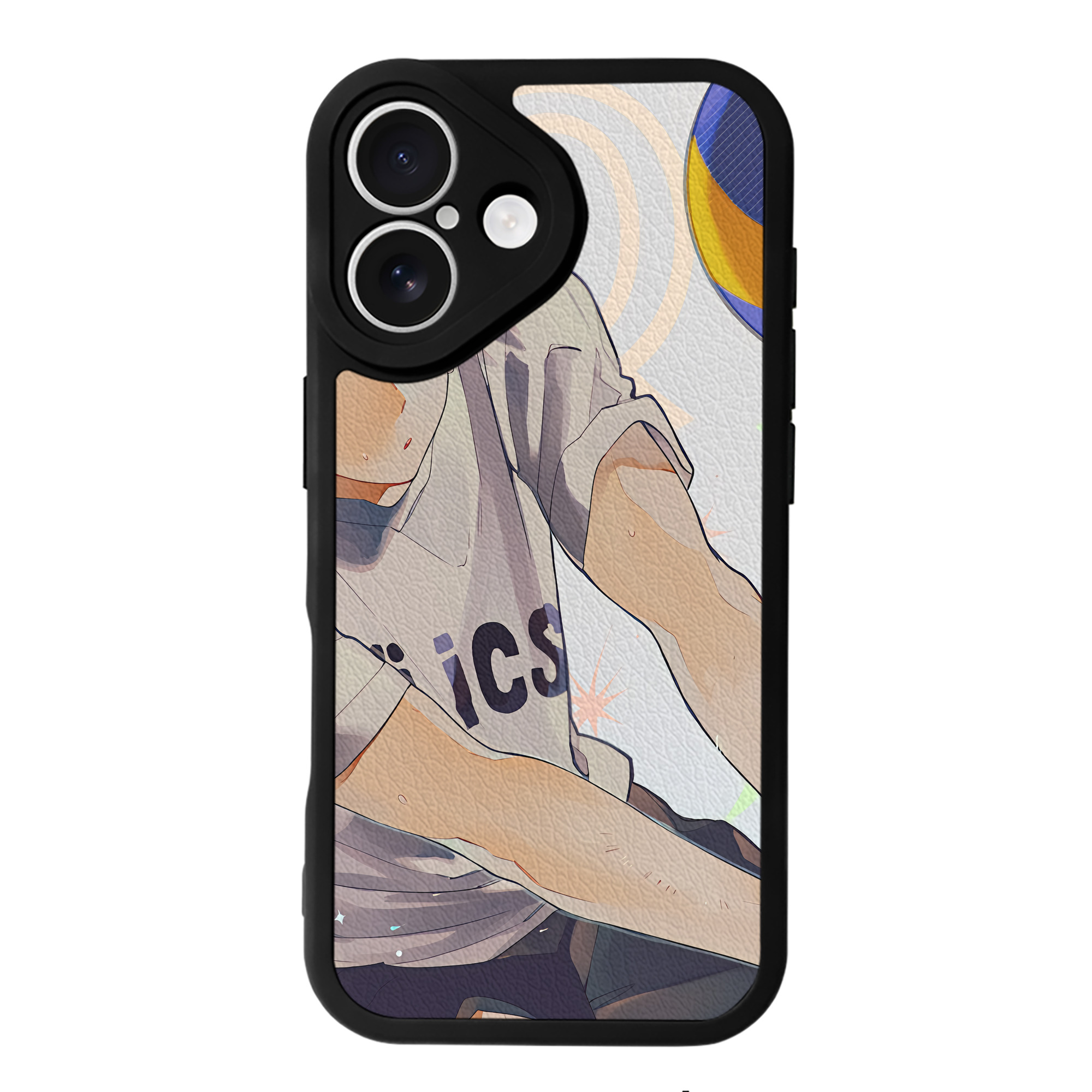（画像用） ハイキュー!! Haikyu!! 【iPhone 16シリーズ対応】シリコンスマホケース（レザー調） 材質：シリコン